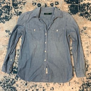 Ralph Lauren Denim Buttom Down Long Sleeve Shirt
